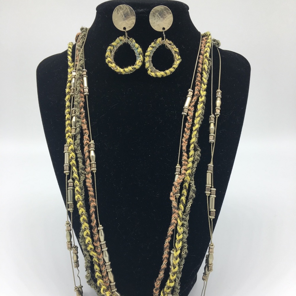 Necklace and earrings